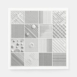Geometric Texture Grid Serviette