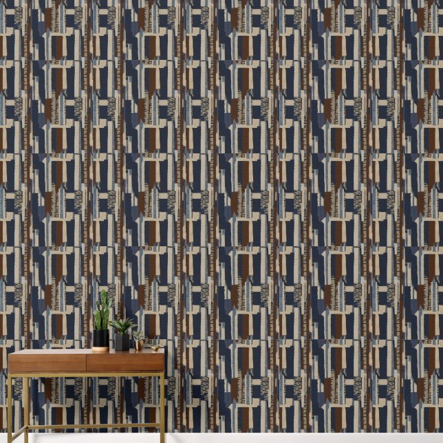 Geometric Tribal Print Luxury Tapete (Hausflur)