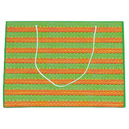 Geometric Tribal Retro Mid-Century Modern Pattern Große Geschenktüte