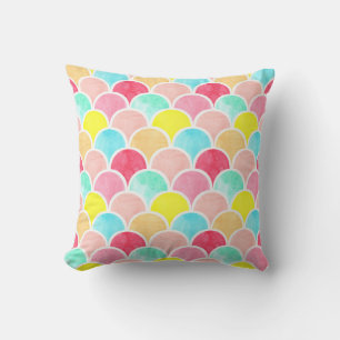 geometric watercolor seamless pattern, scales of m kissen