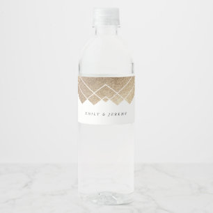 Geometric White Gatsby Wedding