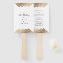 Geometric White Gatsby Wedding