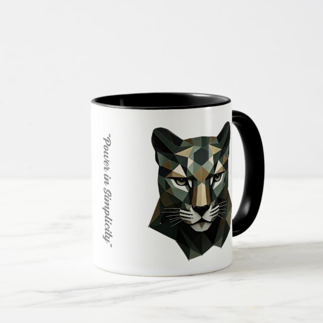 "Geometric Wild Elegance" Tasse (VorderseiteRechts)