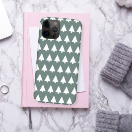 Geometric Xmas Tree Pattern Minimum Sage Green | Case-Mate iPhone Hülle