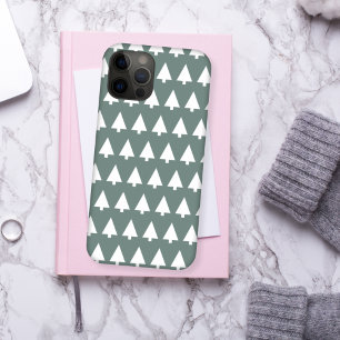 Geometric Xmas Tree Pattern Minimum Sage Green   Case-Mate iPhone Hülle