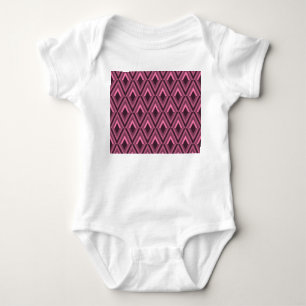 Geometric Zig Zag Ethnic Seamless Baby Strampler