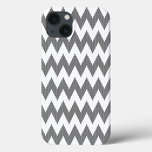 Geometric zigzag pattern Case-Mate iPhone hülle (Rückseite)