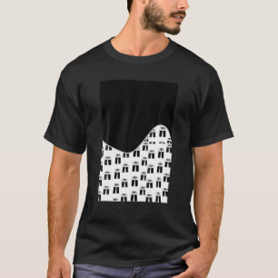 GEOMETRIC ZWEI TONE Weihnachtsschmuck schwarz und T-Shirt