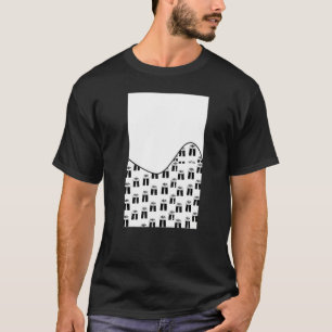GEOMETRIC ZWEI TONE Weihnachtsschmuck Weiß und Bla T-Shirt