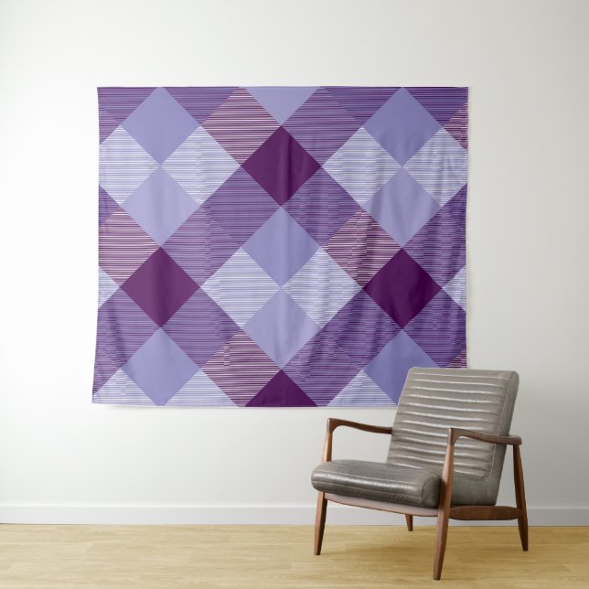 Geometrical Square Abstraction 4 Wandteppich (Beispiel (Horizontal))