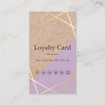 GeometricGoldKraftPrint Lavender Loyalty Vertikal