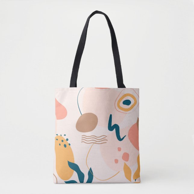 Geometrie, Abstrakt, Minimal, modern, Pastel Tasche (Vorderseite)
