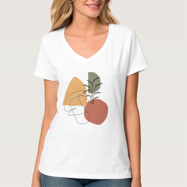 Geometrie,abstrakt,minimal,modern,pastellfarben,Pf T-Shirt (Vorderseite)