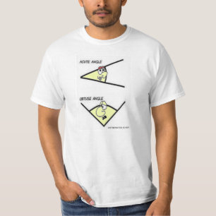 Geometrie-akuter u. stumpfer Winkel-T - Shirt