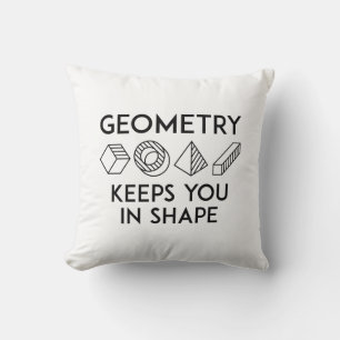 Geometrie Behalte Ihnen in Form Kissen
