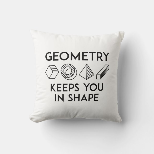 Geometrie Behalte Ihnen in Form Kissen (Vorderseite)
