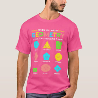Geometrie Behalte Ihnen in Form Mathematik Geek 1 T-Shirt