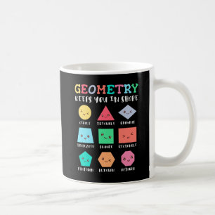 Geometrie behalte Sie in Form, geometrischen Forme Kaffeetasse