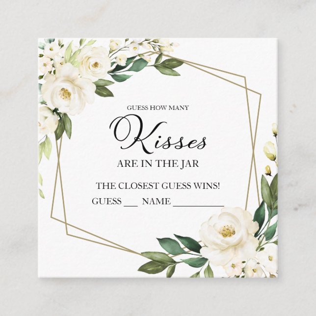 Géométrie de verdure Combien de cartes de baisers (Devant)