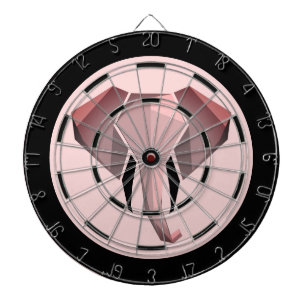Geometrie der Elefantenkopfregelung Dartscheibe