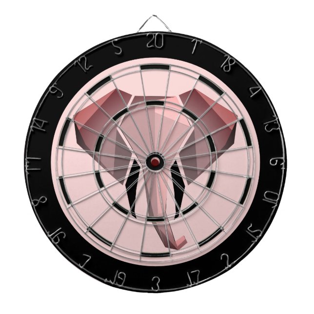 Geometrie der Elefantenkopfregelung Dartscheibe (vorne)