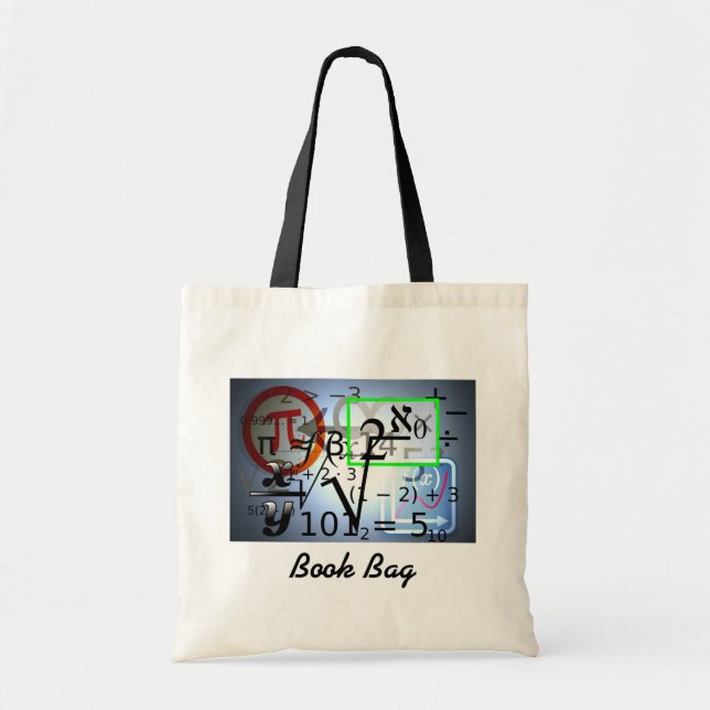 Geometrie der Mathematik auf einer Buchtasche.#2 Tragetasche (Vorne)