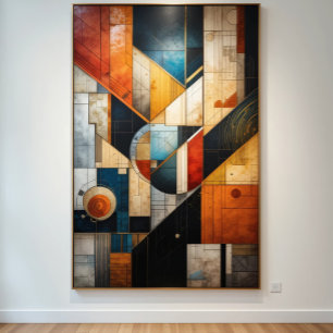 Geometrie des Abstrakten Posters Leinwanddruck