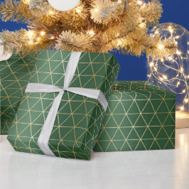 Geometrie des grünen Triangle Geschenkpapier