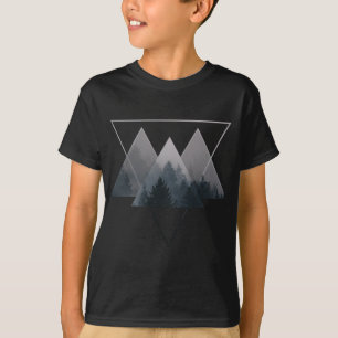 Geometrie Dreiecke Misty Fores T-Shirt