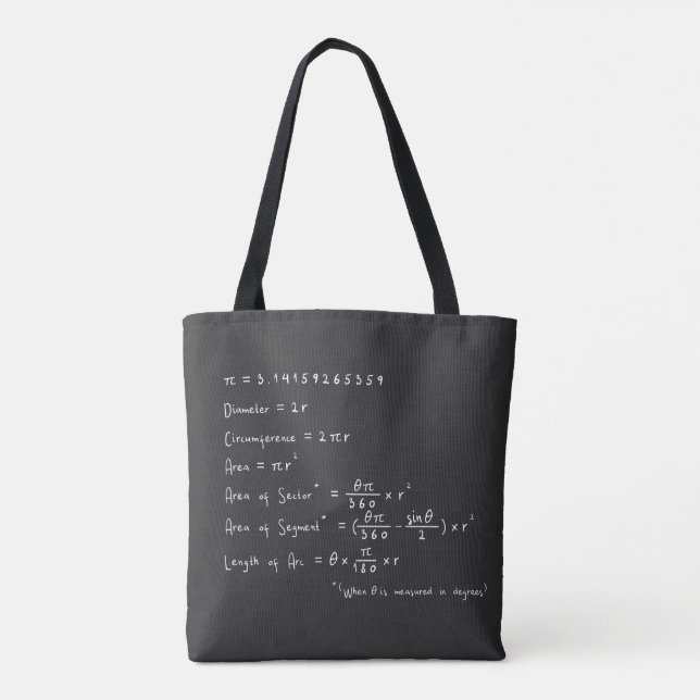 Geometrie eines Verweises für die Geometrie eines  Tasche (Rückseite)