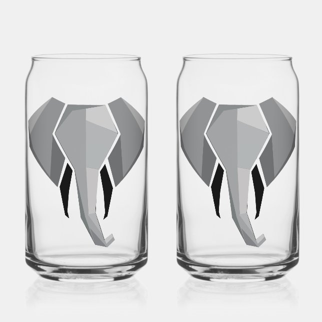 Geometrie Elephant Head Dosenglas (Vorderseite)