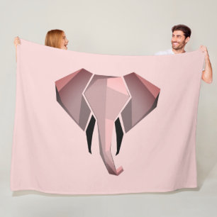 Geometrie Elephant Head Fleecedecke