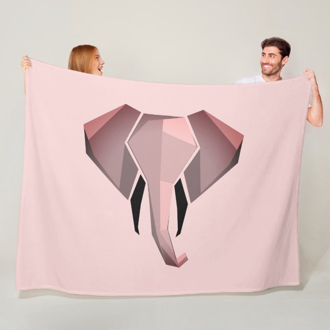 Geometrie Elephant Head Fleecedecke (Beispiel)