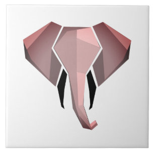 Geometrie Elephant Head Fliese