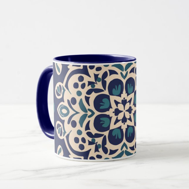 géométrie et calligraphie arab Mug (Devant gauche)