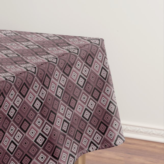 Geometrie ethnisches Patchwork braun burgunderrot  Tischdecke (Beispiel)