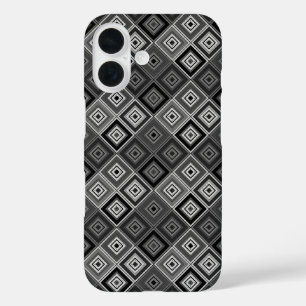Geometrie Ethno-Patchwork iPhone 16 Hülle
