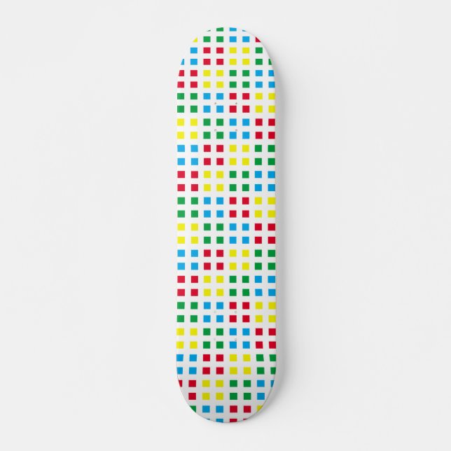 Geometrie - farbiges Muster Skateboard (Vorne)