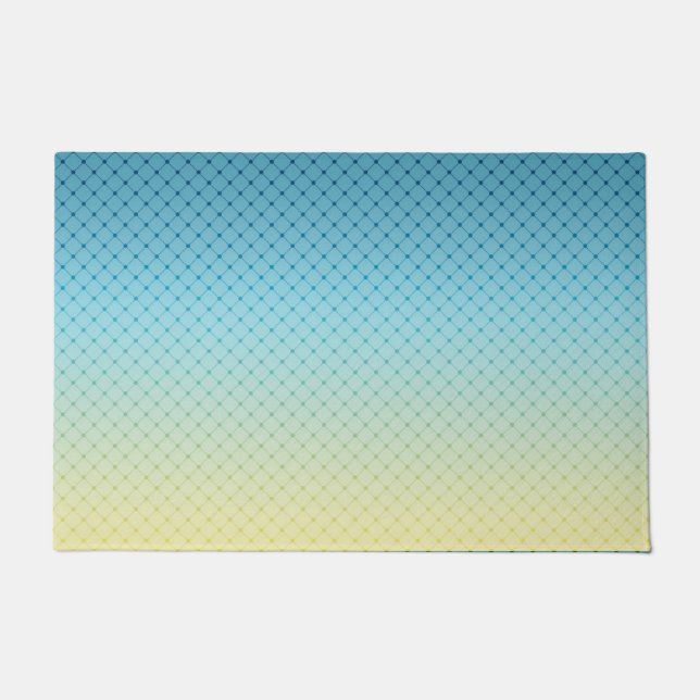 Geometrie, Farbverlauf, Ombre, farbig Fußmatte (Vorderseite)
