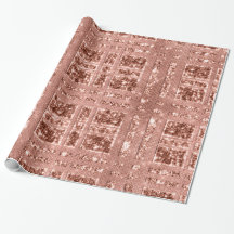 Geometrie Funkelnd Rose Gold Grily Copper Glitzer
