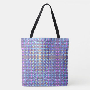 Geometrie für Gold, Blau und Lila Irideszierung 2 Tasche