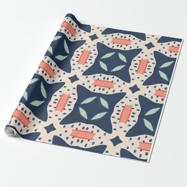 Geometrie Geschenkpapier (Ungerollt)