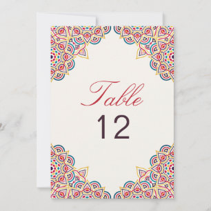 Geometrie Glitter Metall Luxus Hochzeit Tischnumme Einladung