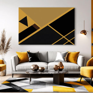 Geometrie in Erdtönen Poster