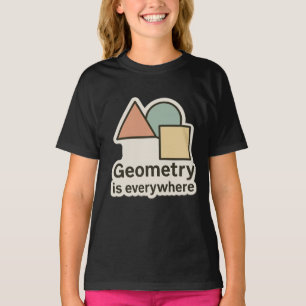 Geometrie ist überall Aufkleber - farbige Formen T-Shirt