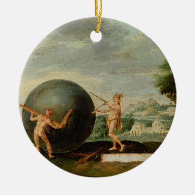 Geometrie Keramikornament (Vorne)