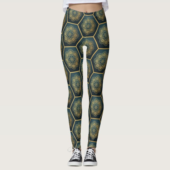 Geometrie Leggings (Vorderseite)