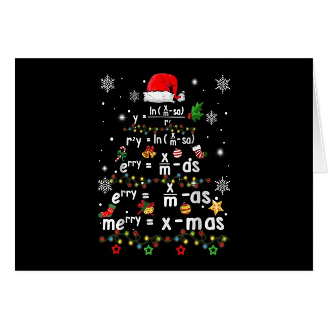 Géométrie Math Science Enseignant Noël (Devant Horizontal)