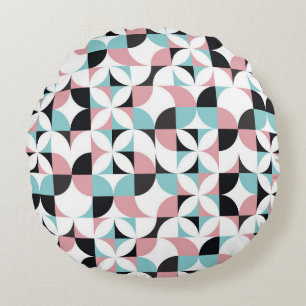 Geometrie minimalistisch nahtloses Muster Rundes Kissen