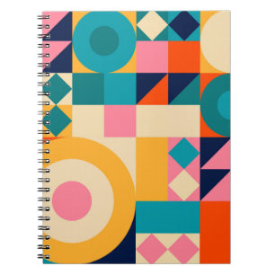 Geometrie-Minimalistisch: Vintages Illustrationspa Notizblock